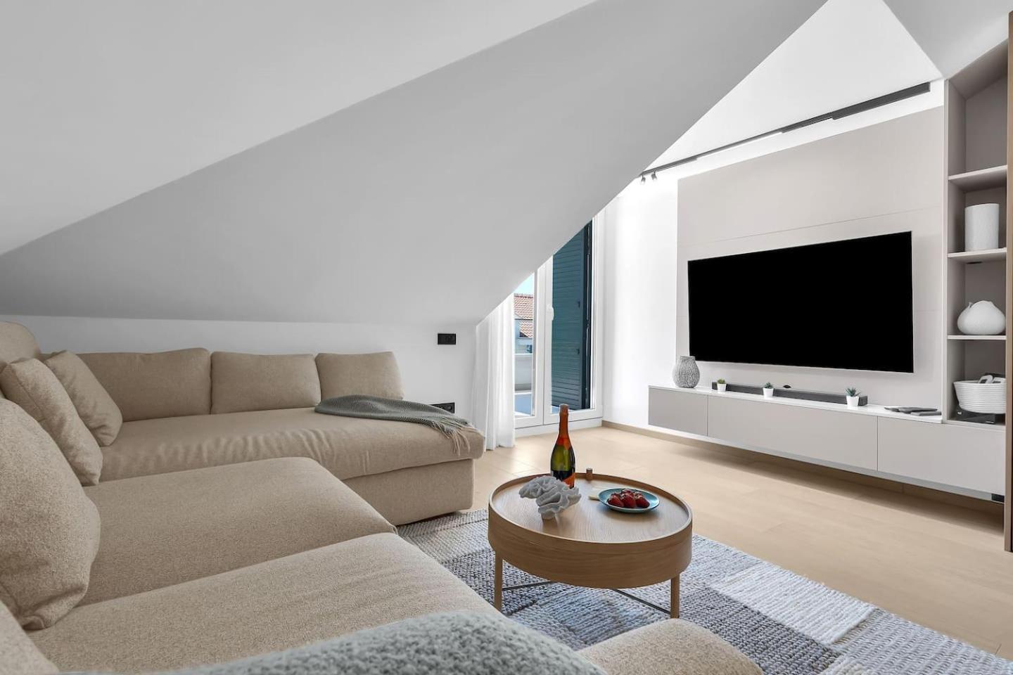 Lägenhet Penthouse Nikolina-50m To Beach! - Exklusiv *